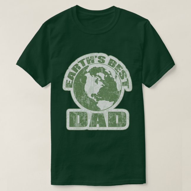 T-shirts As Terras do Melhor Pai Branco e Verde (Frente do Design)