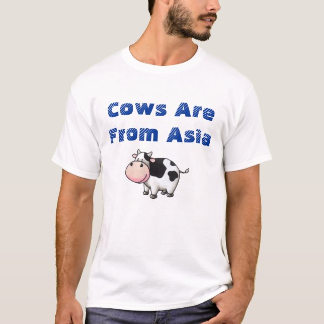 T-shirts As vacas são de Ásia (Frente)