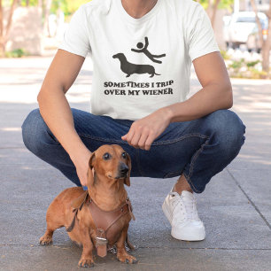 T-shirts Às vezes eu tropeço sobre meu Wiener