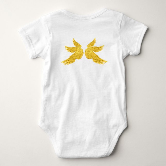 T-shirts Asas de Arcanjo do Ouro de Queda (Verso)