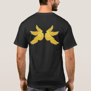 T-shirts Asas de Arcanjo do Ouro de Queda