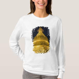 T-shirts Ásia, Mayanmar, Yangon, templo budista em