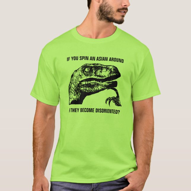 T-shirts Asiático de Philosoraptor (Frente)