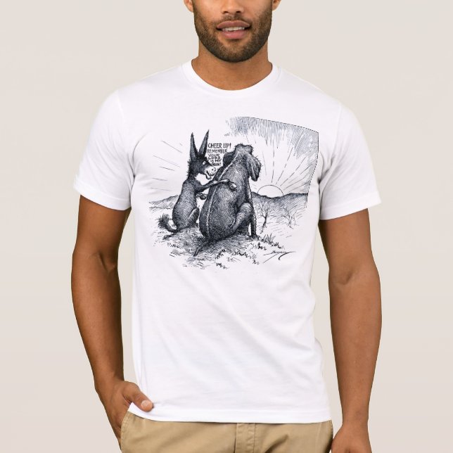 T-shirts Asno/elefante - sua perda é meu ganho (Frente)