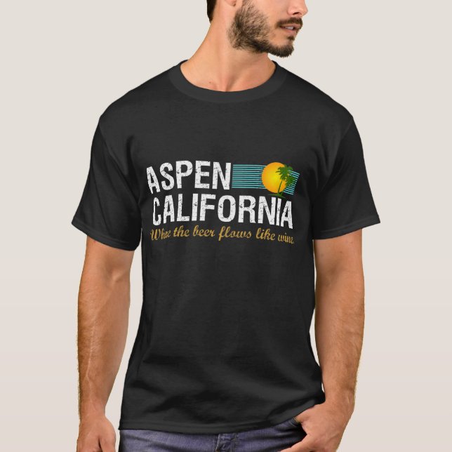 T-shirts Aspen Califórnia (Frente)