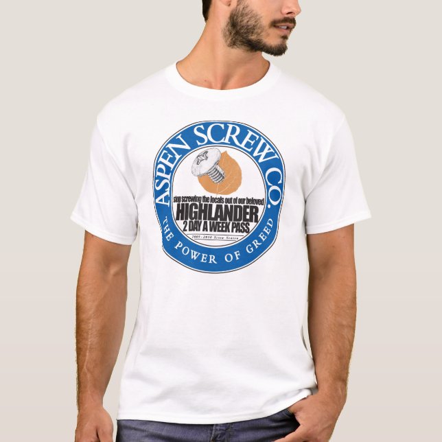 T-shirts AspenScrewCoFront (Frente)