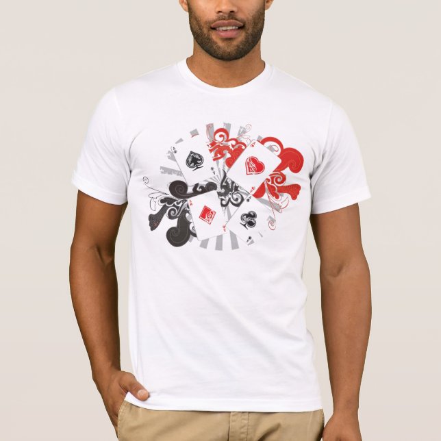 T-shirts Áss do vintage (Frente)