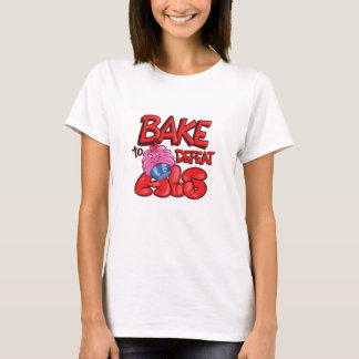 T-shirts Assar para derrotar o específico do cupcake do ALS