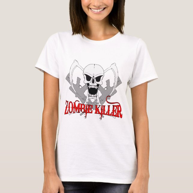 T-shirts assassino 3 do zombi (Frente)
