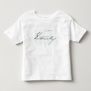 T-shirts Assinatura da rainha Victoria (caneta e tinta no