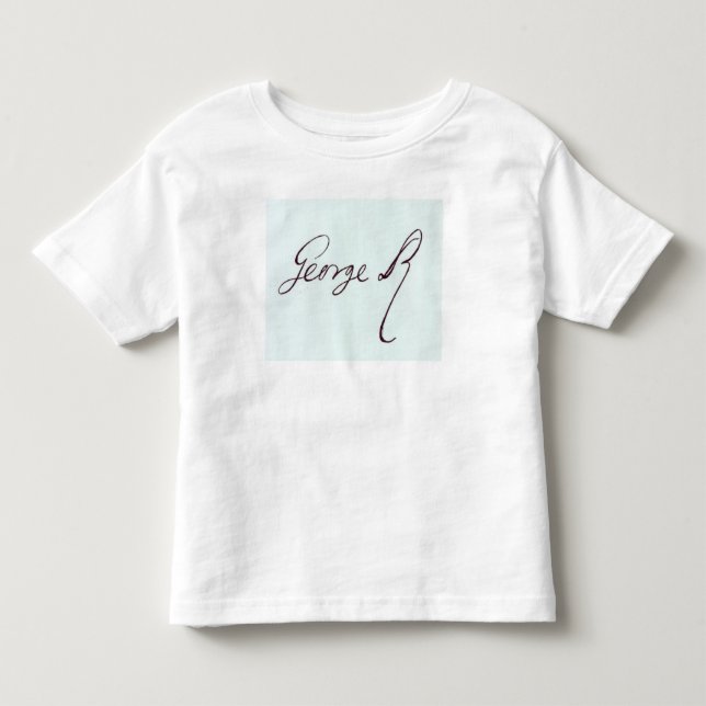 T-shirts Assinatura de George II (Frente)