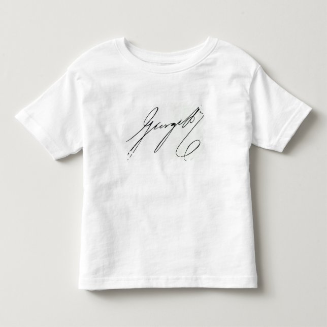 T-shirts Assinatura de George IV (Frente)