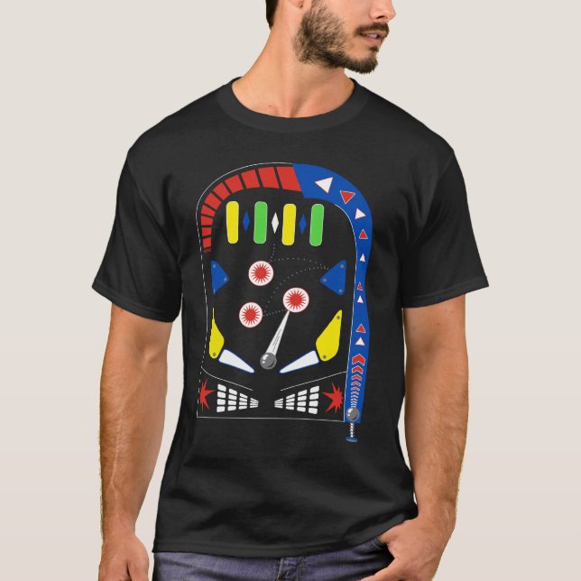 T-shirts Assistente de Pinball (Frente)