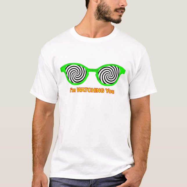 T-shirts Assistindo Hypnotize Óculos De Sol Escarem Verde O (Frente)