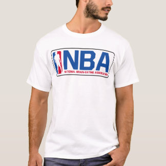 T-shirts Associação nacional T Cérebro-Comer de NBA