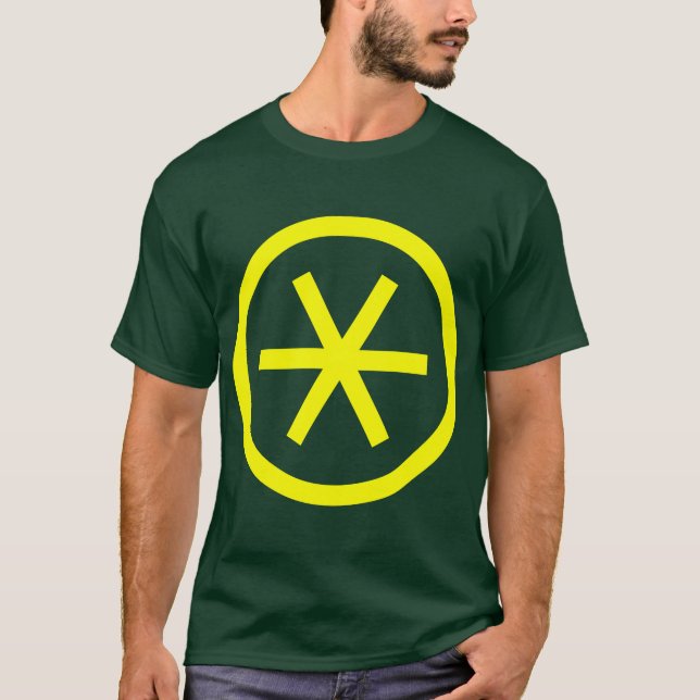 T-shirts Asterisco Circulado (Frente)