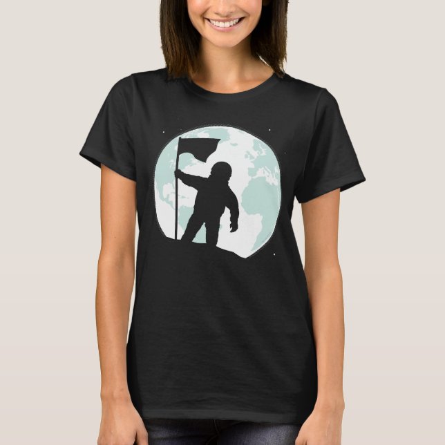T-shirts Astronauta Silhouette (Frente)