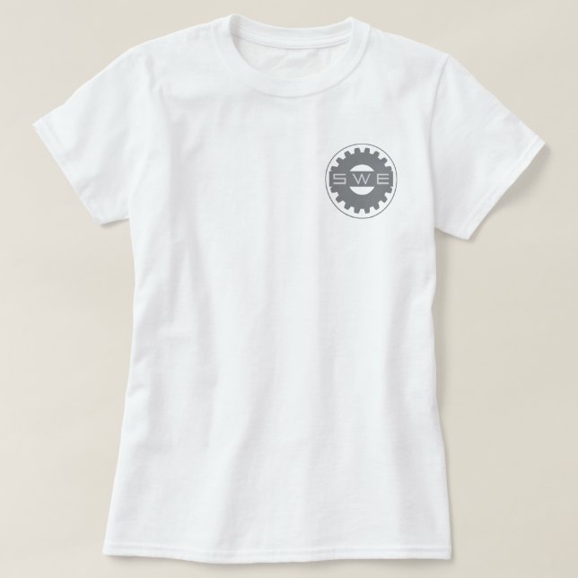 T-shirts Astronáutica de SWE (traseira) (Frente do Design)