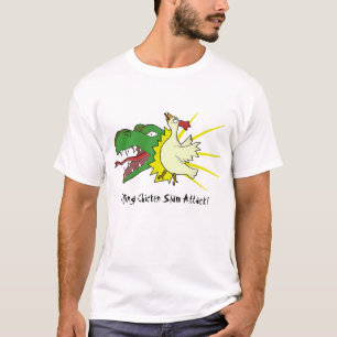 T-shirts Ataque da batida da galinha do vôo!