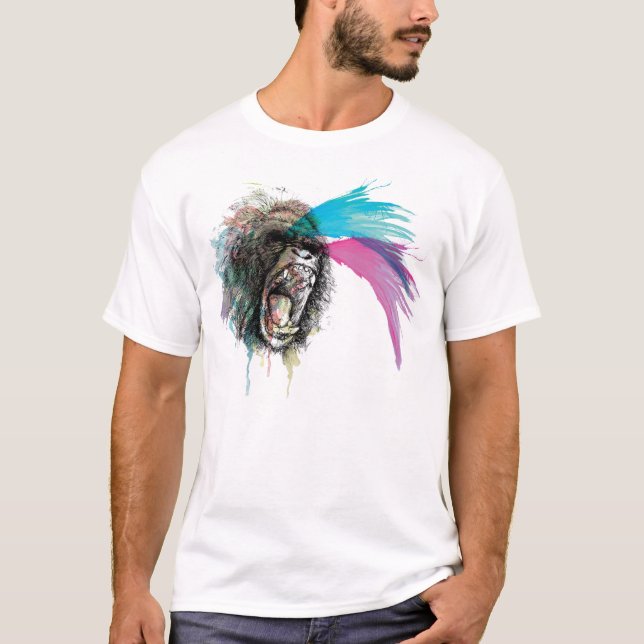 T-shirts ataque do macaco (Frente)