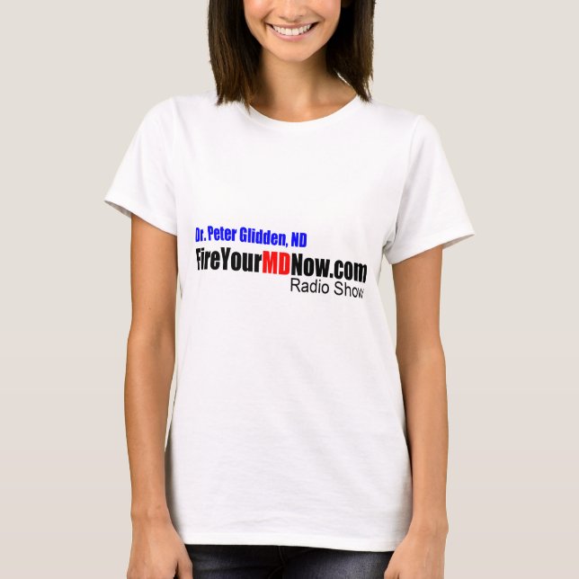 T-shirts Ateie fogo a seu show radiofónico da DM agora (Frente)
