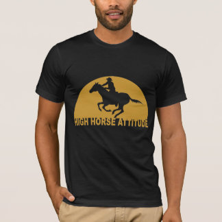 T-SHIRTS ATITUDE DE CAVALO ALTO