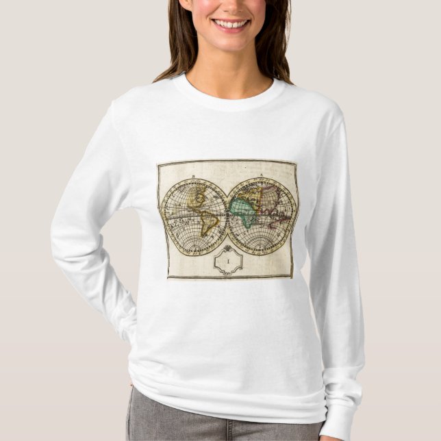 T-shirts Atlas de mundo (Frente)