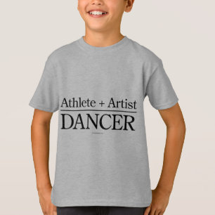 T-shirts Atleta + Artista = dançarino