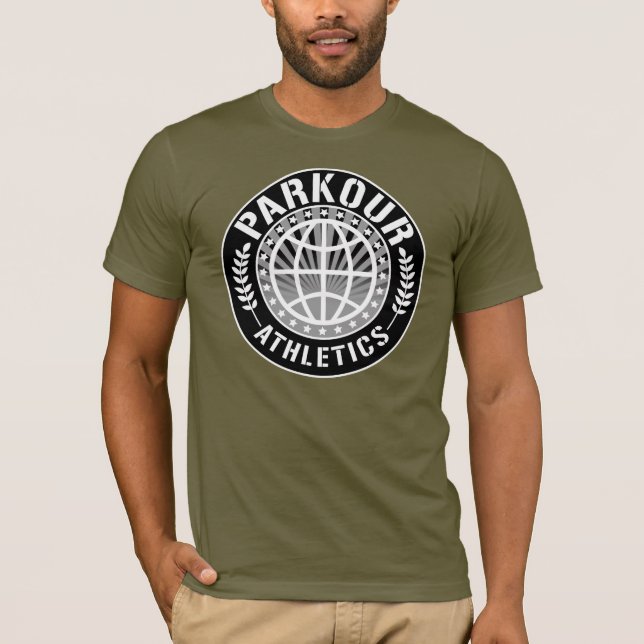 T-shirts Atletismo de Parkour global (Frente)