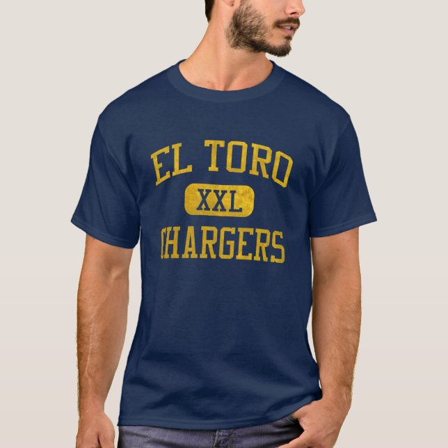 T-shirts Atletismo El Toro Chargers (Frente)