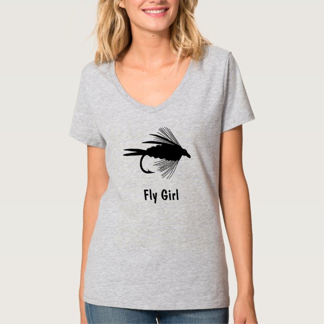 T-shirts Atração da pesca com mosca a personalizar (Frente)