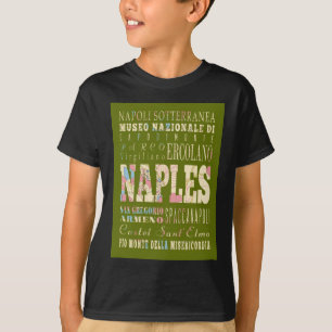 T-shirts Atrações e lugares famosos de Nápoles, Italia