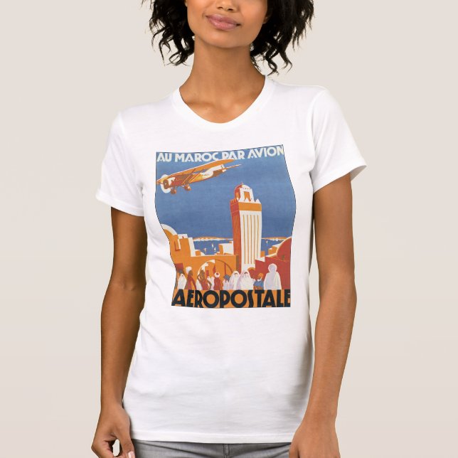 T-shirts Au Maroc Par Avion (Frente)
