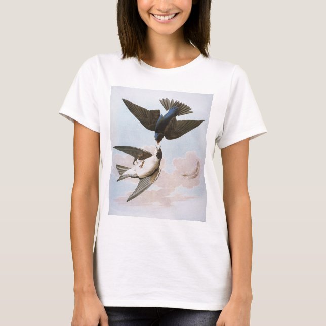 T-shirts Audubon: Andorinha de árvore (Frente)
