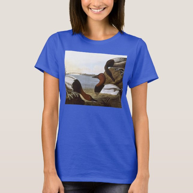 T-shirts Audubon: Canvasback (Frente)