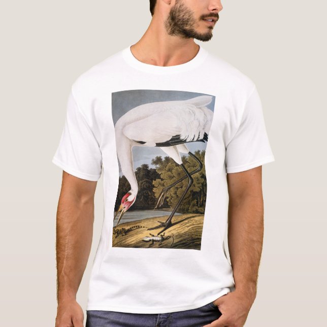 T-shirts Audubon: Guindaste gritando (Frente)