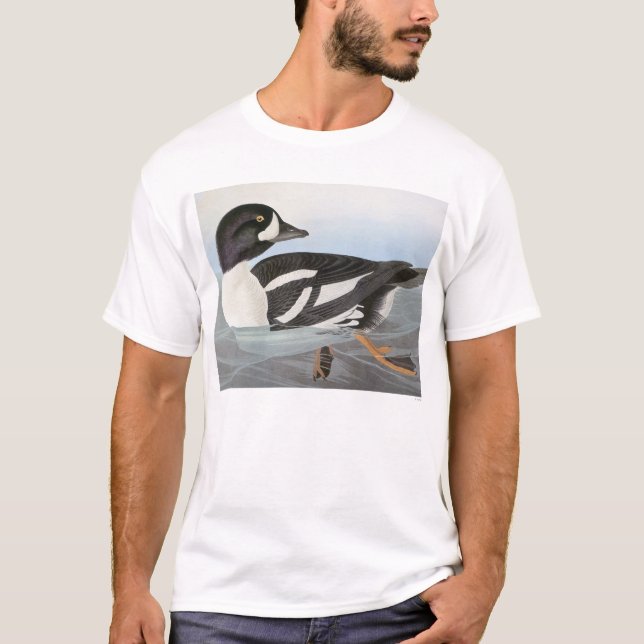 T-shirts Audubon: O Goldeneye do carrinho de mão (Frente)