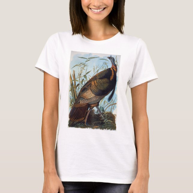 T-shirts Audubon: Turquia selvagem (Frente)