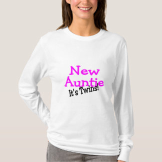 T-shirts Auntie novo Seu Gêmeo