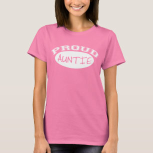 T-shirts Auntie orgulhoso (branco)
