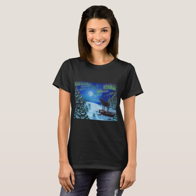 T-shirts Aurora boreal (Frente Completa)