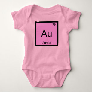 T-shirts Aurora Name Chemistry Elemento de Química Mesa Pe