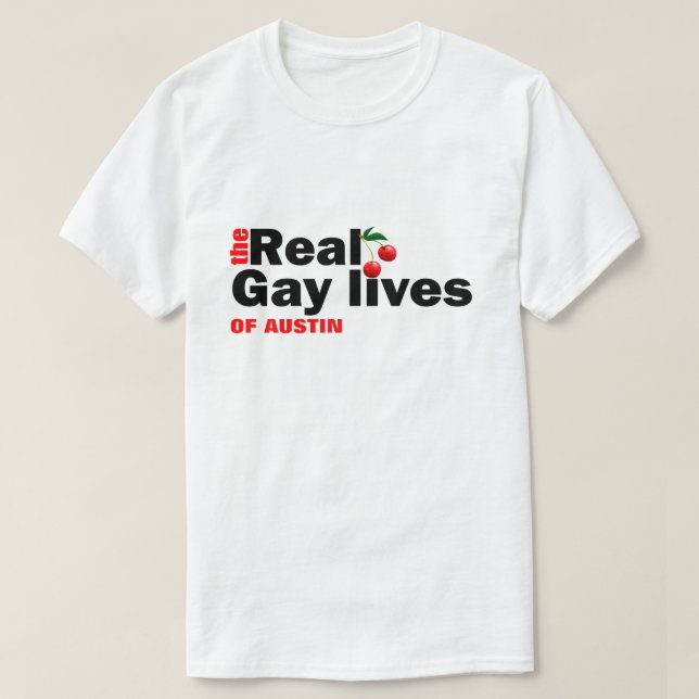 T-shirts Austin Orgulho gay (Frente do Design)