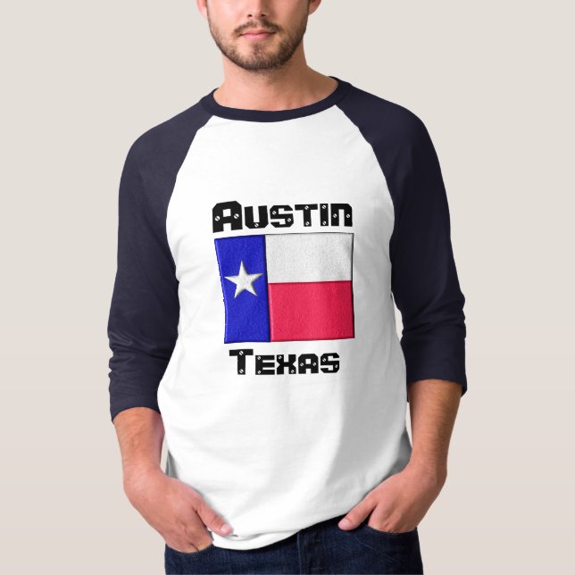 T-shirts Austin, Texas (Frente)
