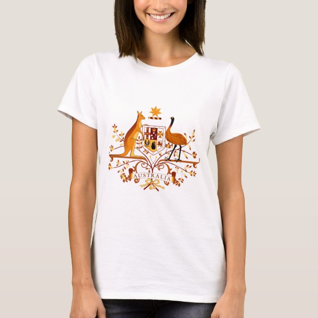 T-shirts Austrália COA Brown (Frente)