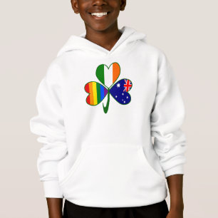 T-shirts Austrália Irlanda Gay Pride Shamrock