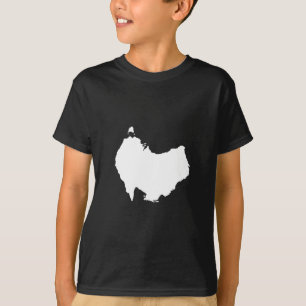 T-shirts Austrália Map Abaixo Sob Humor Visual Pun