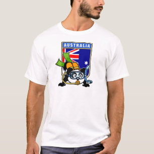 T-shirts Austrália Scuba Diving Panda