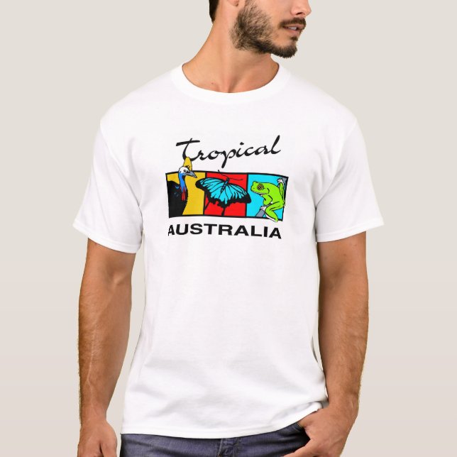 T-shirts Austrália tropical (Frente)