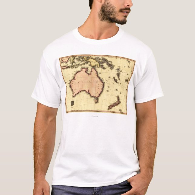 T-shirts AustraliaPanoramic MapAustralia (Frente)